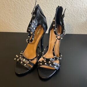 mossimo target brand black studded heels